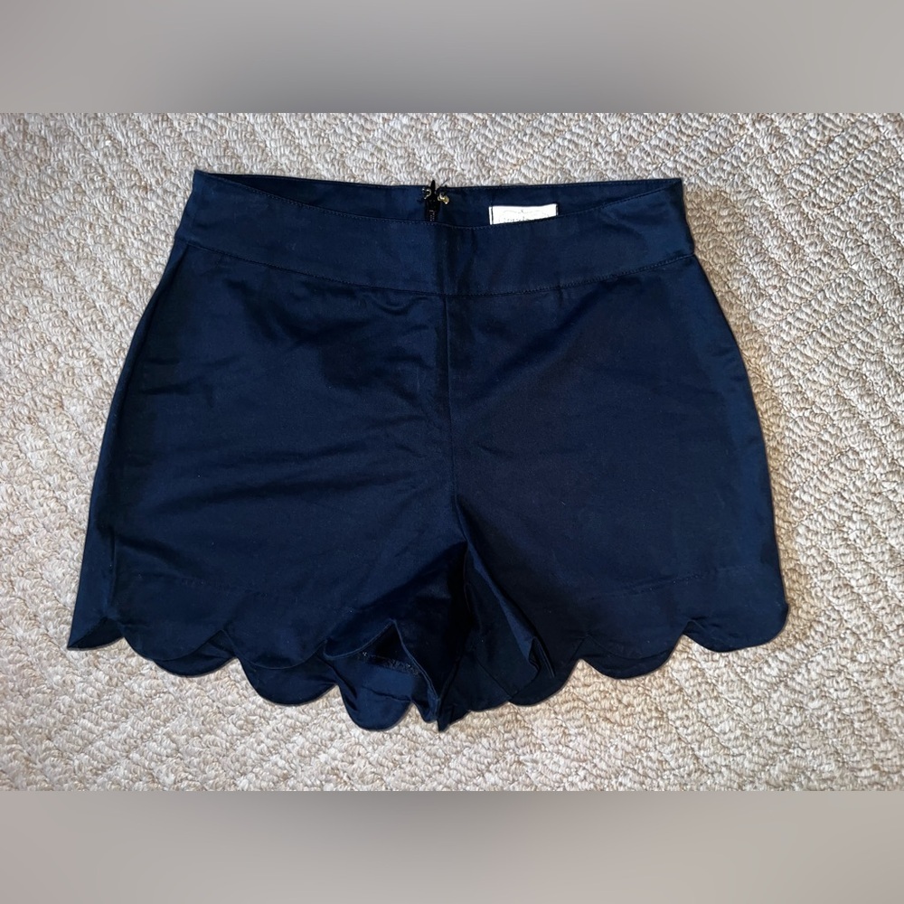 Mud Pie Scallop Hem Women's Shorts - Black